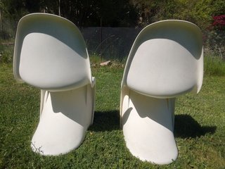 Sillas Diseño Panton Blancas (2 unidades)