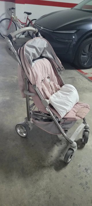 Silla de paseo rosa