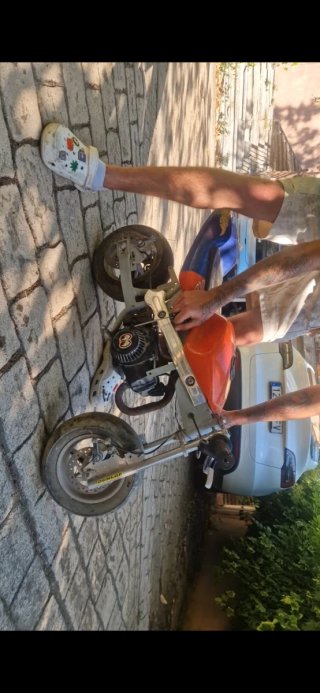 Pocket bike gasolina antigua