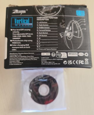 Ratón Vertical Gaming Zelotes C-18 Ergonómico