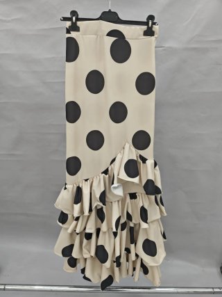 Falda flamenca lunares buganvilla nueva