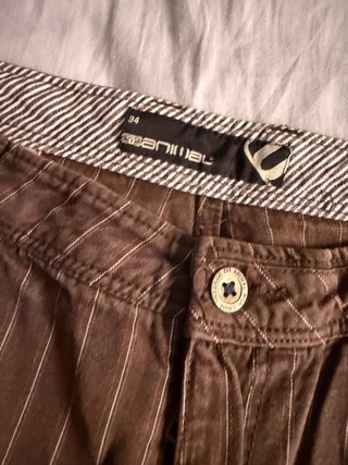 Jorts Animal Vintage Marrones Rayas Blancas