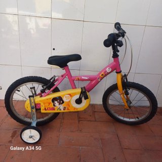 Bicicleta niña rosa Toons