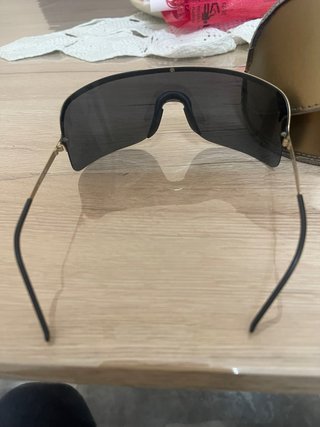 Occhiali Gucci Mascherina Nero/Oro