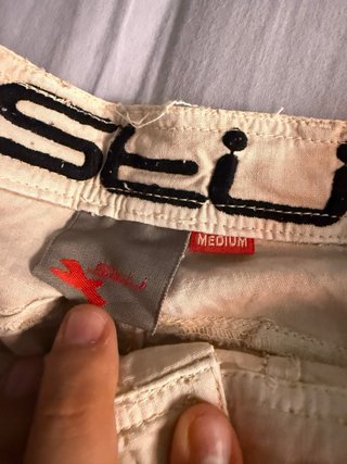 Pantalón corto stü vintage beige