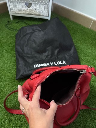 Bolso Piel Bimba y Lola Rojo