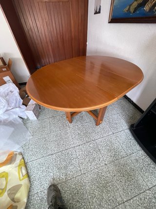 Mesa extensible madera + 4 sillas