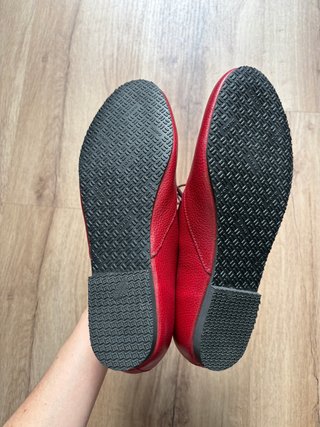 Zapatos Oxford Rojos Mujer - Hecho en Francia