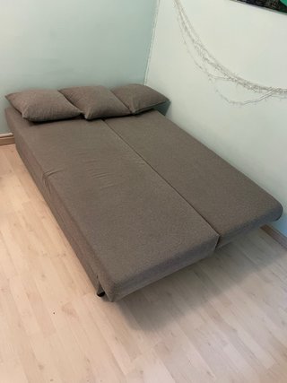 Sofá Cama Ikea Gris Tela