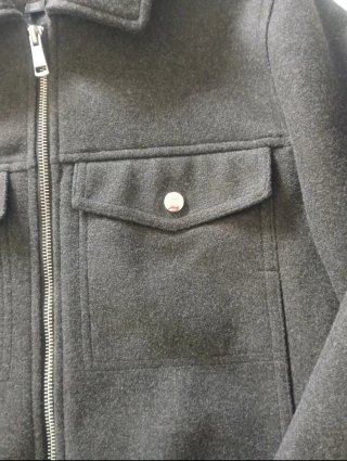 Cazadora Zara Gris Mujer