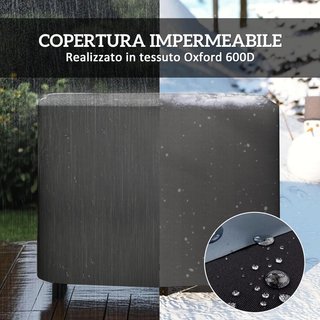 Portalegna da Esterno in Metallo con Copertura Impermeabile e Regolabile, Legnaia da Interno con Borsa in Tessuto, 120X36X99 Cm, Nero
