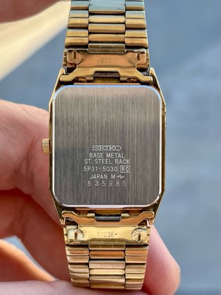 Reloj Seiko Tank Vintage Gold *Año 1986*