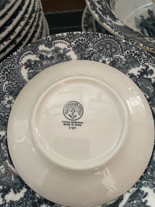 Vajilla La Cartuja de Sevilla Porcelana. PICKMAN