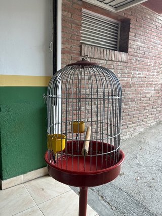 Jaula para loro con soporte