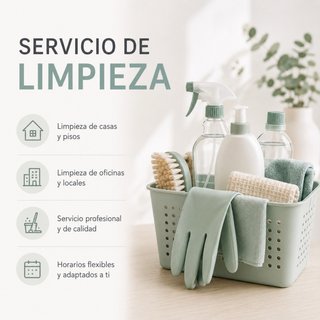 Limpieza y ayuda domiciliaria.