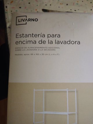 Mueble Organizador Blanco para Lavadora