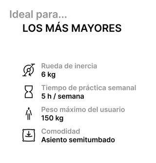 Bicicleta Estática Domyos EB Seat Conectada