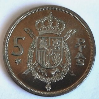 Monedas España 1975-77 Juan Carlos I