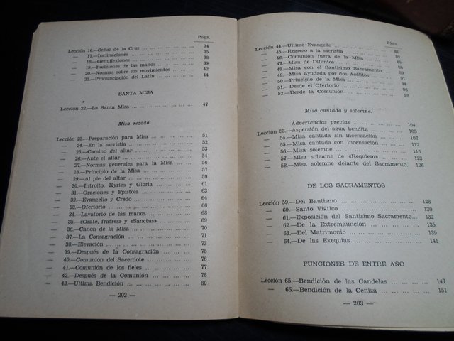 ANGELES DEL ALTAR-NORMAS GENERALES-PARA MISAS-1957