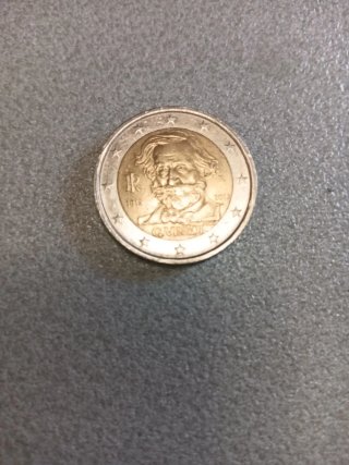 Moneta 2 Euro Commemorativa G. Verdi 2013