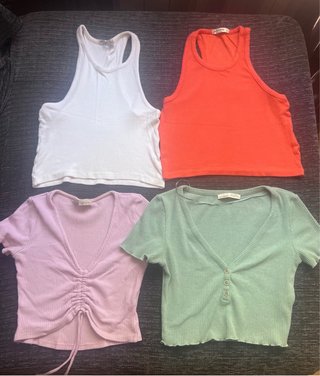 Lote  18 camisetas y tops