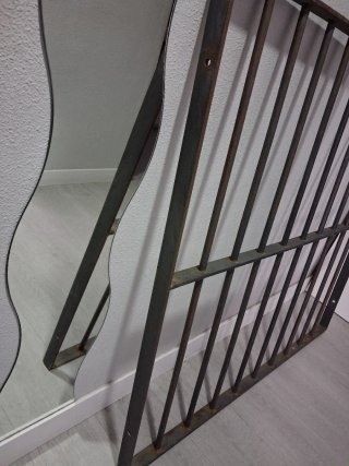 Reja de hierro macizo