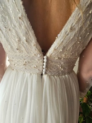 Vestido de Novia Hecho a Mano Talla 38/40.