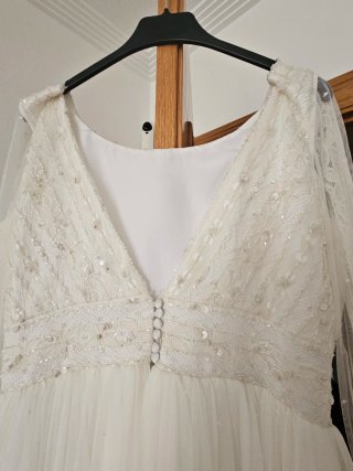 Vestido de Novia Hecho a Mano Talla 38/40.