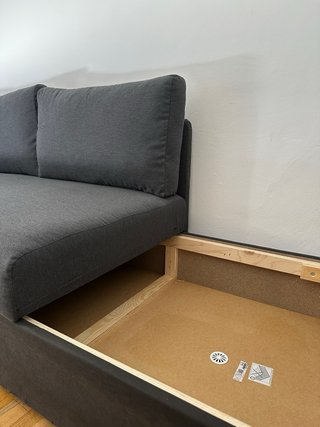 Sofá Cama 2 plazas - Knisa Gris Oscuro (SKÖNABÄCK)