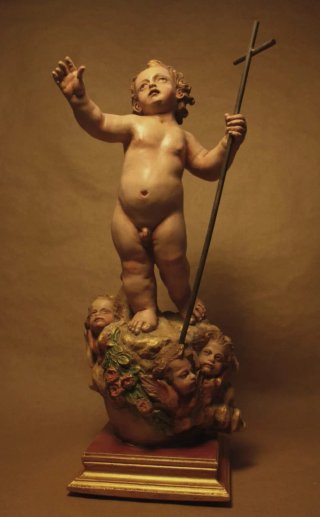 Niño Jesús Triunfante con Cruz