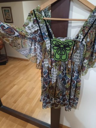 Camisola gasa estampada