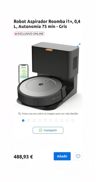 Aspirador Roomba iRobot I1+