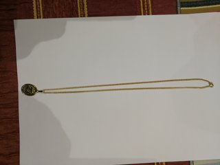 Colgante damasquinado con cadena