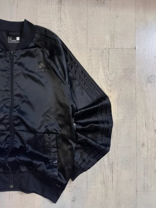 Chaqueta Bomber Adidas Vintage Negro Satinado