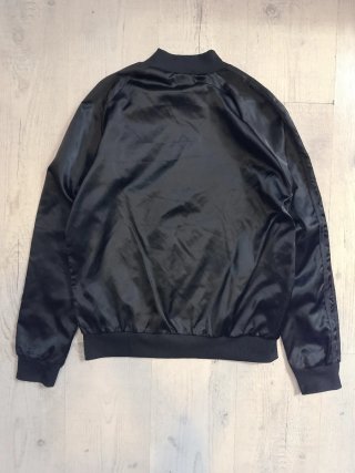 Chaqueta Bomber Adidas Vintage Negro Satinado