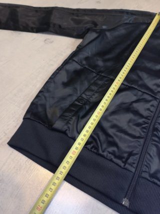 Chaqueta Bomber Adidas Vintage Negro Satinado