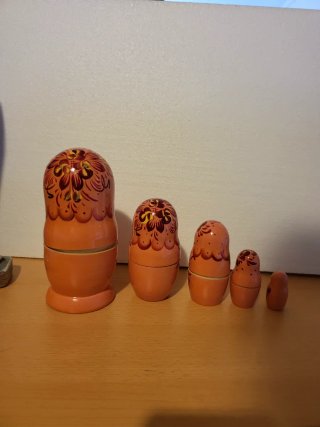 Muñecas Rusas Matrioska Naranja