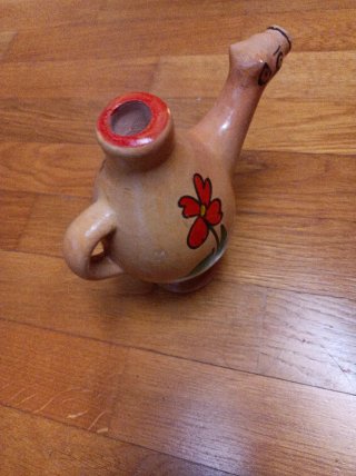 Brocca ceramica vintage decorata JERBA