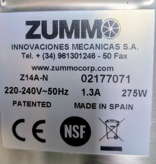 Exprimidor Profesional Zummo Z14A-N