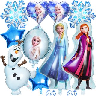 Gonfiabili in alluminio blu per feste di compleanno per ragazze