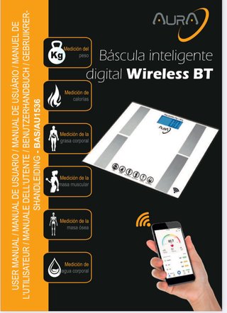 Báscula Inteligente Aura Bluetooth