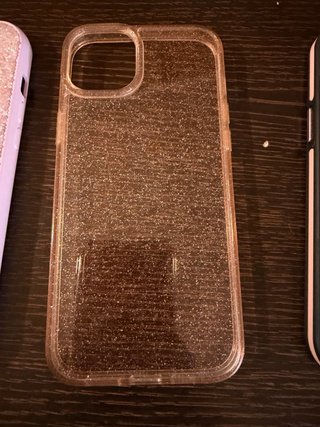 Funda iPhone 15 Plus Transparente Rosa