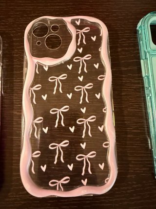 Funda iPhone 15 Plus Transparente Rosa