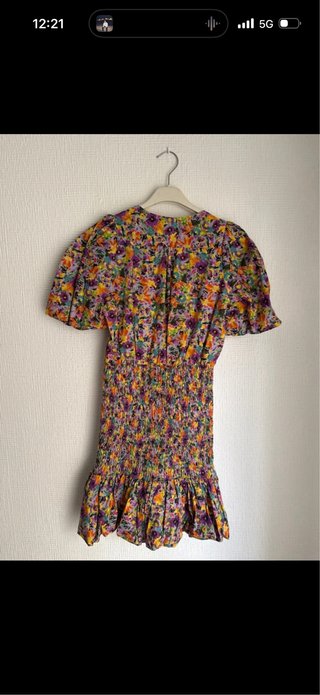 Vestido Zara flores multicolor Talla XS