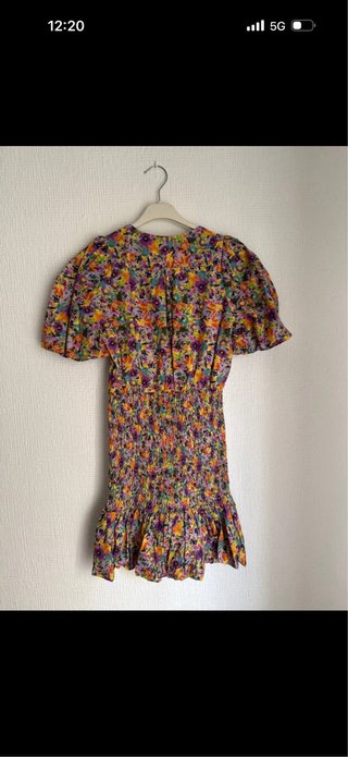 Vestido Zara flores multicolor Talla XS