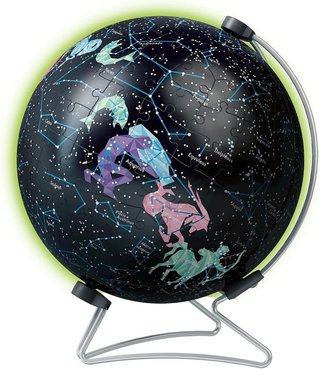 3D Puzzle Globo Estrellas Glow in the dark 180 pie