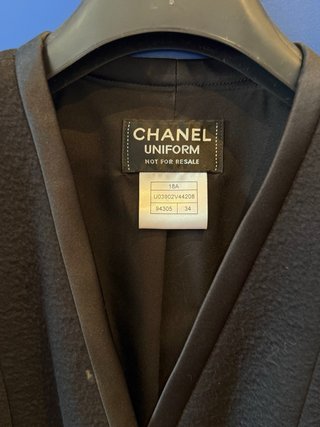 Chaqueta Chanel Negra Talla XS