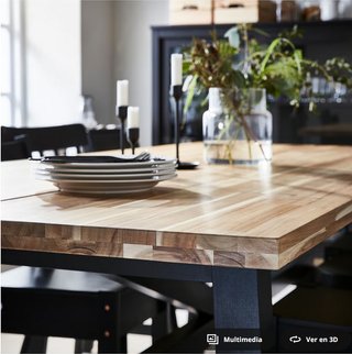 Tavolo in legno Ikea Skogsta
