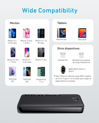 Anker Power Bank batería portátil carga rápida