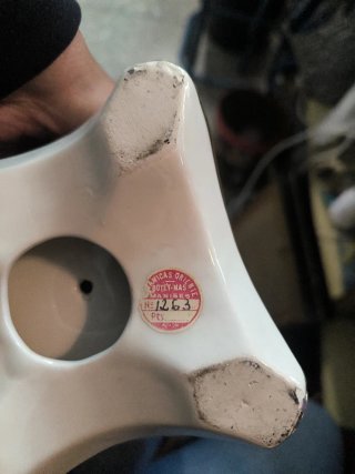 Orologio da Tavolo Manises Corda Ceramica Vintage